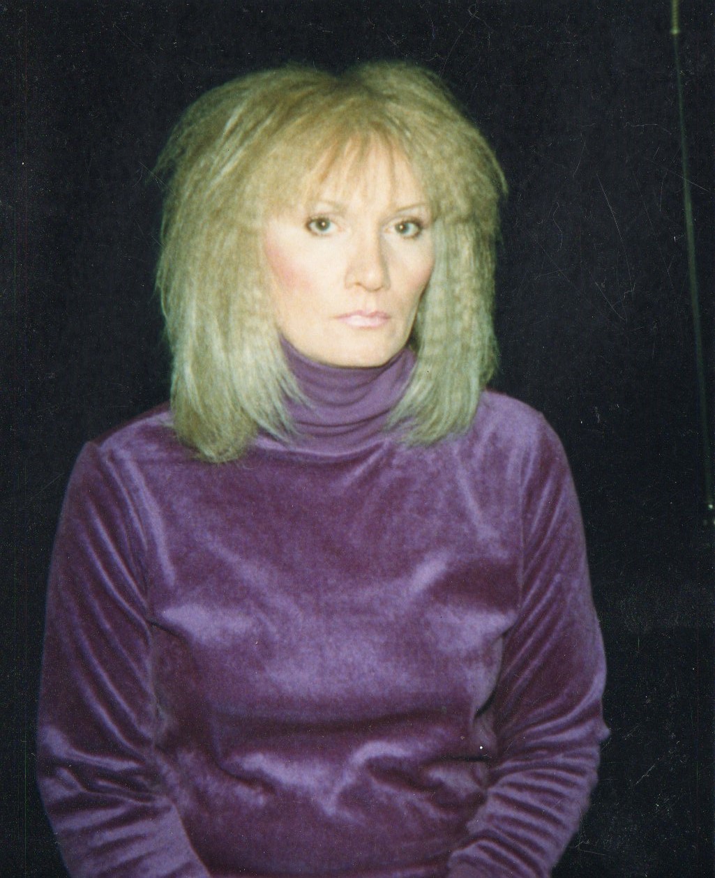 Jayne in a purple top